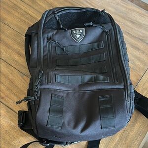 Black Tactical Backpack Diaper Bag